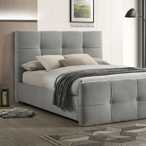 Merced Bed Gray & Ivory