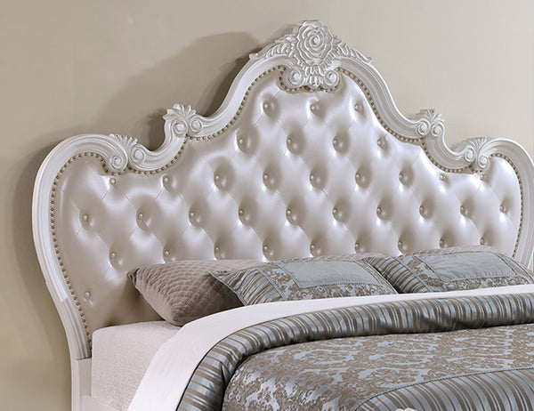 Ventresca Bed White & Chrome