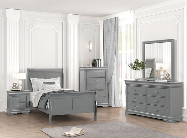 Twin Bed Louis Philippe